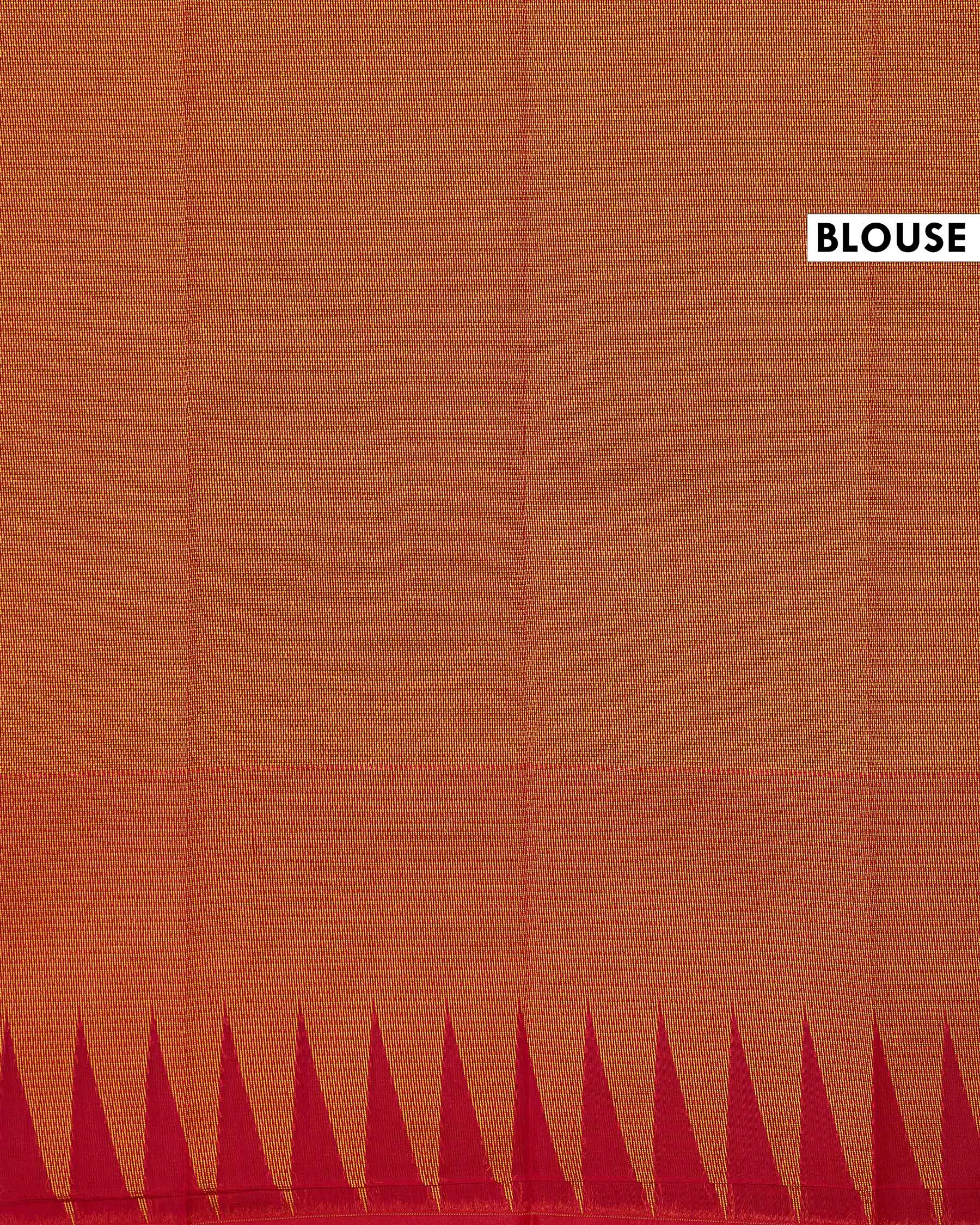 Elegant Traditional Elampillai Silk Cotton Saree with Intricate Gold Zari Work - Red