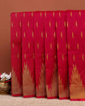 Elegant Traditional Elampillai Silk Cotton Saree with Intricate Gold Zari Work - Red