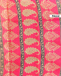 Elegant Voile Cotton Saree with Delicate Floral Motifs and Traditional Border - Green