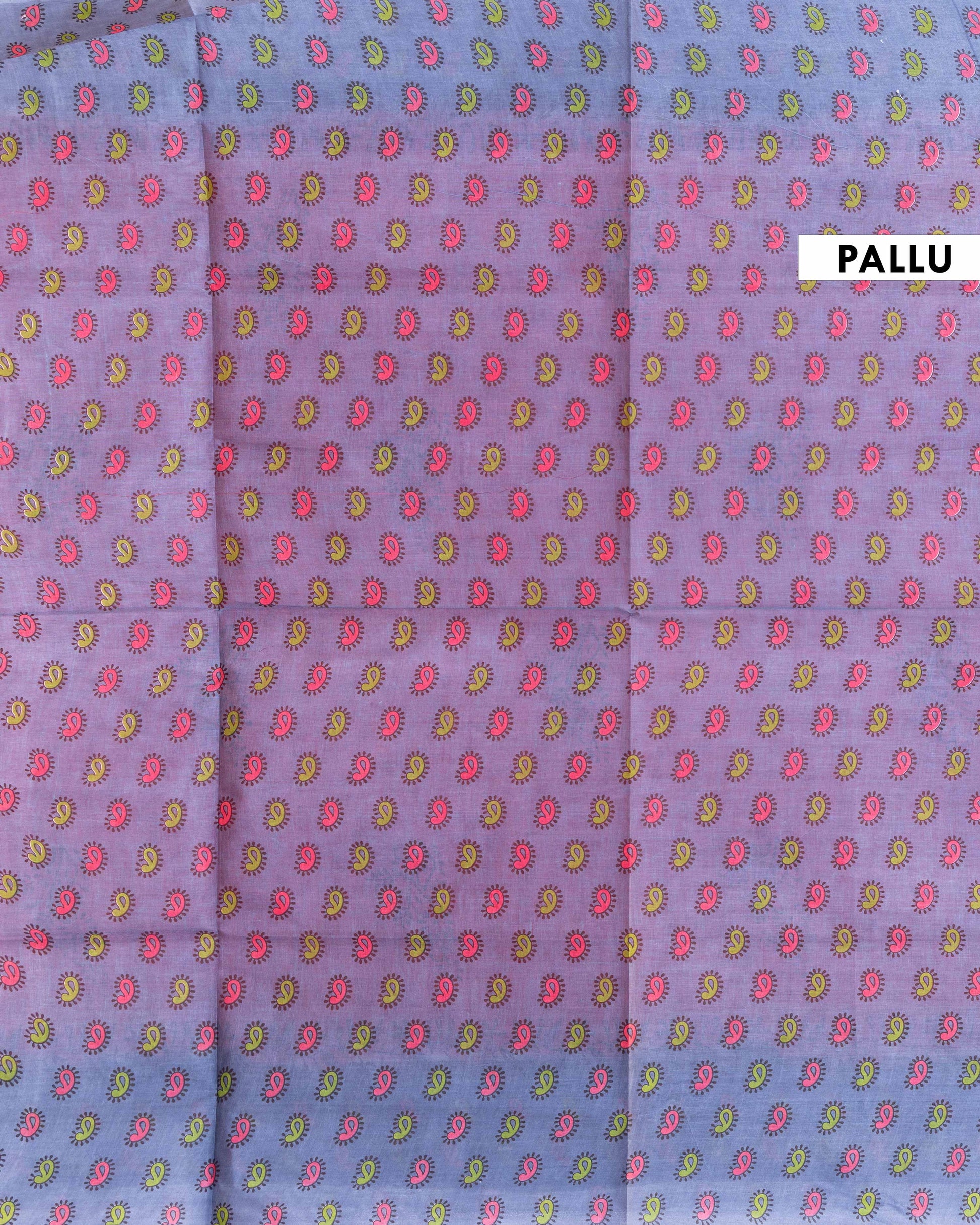 Elegant Voile Cotton Saree with Tie Dye Inspired Body and Detailed Border - Peach