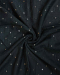 Elegant Women’s Designer Dupatta with Delicate Sequin Butta Embroidery, Dark Green