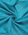 Elegant Embroidered Women’s Dupatta with Delicate Vertical Motif Pattern, Teal