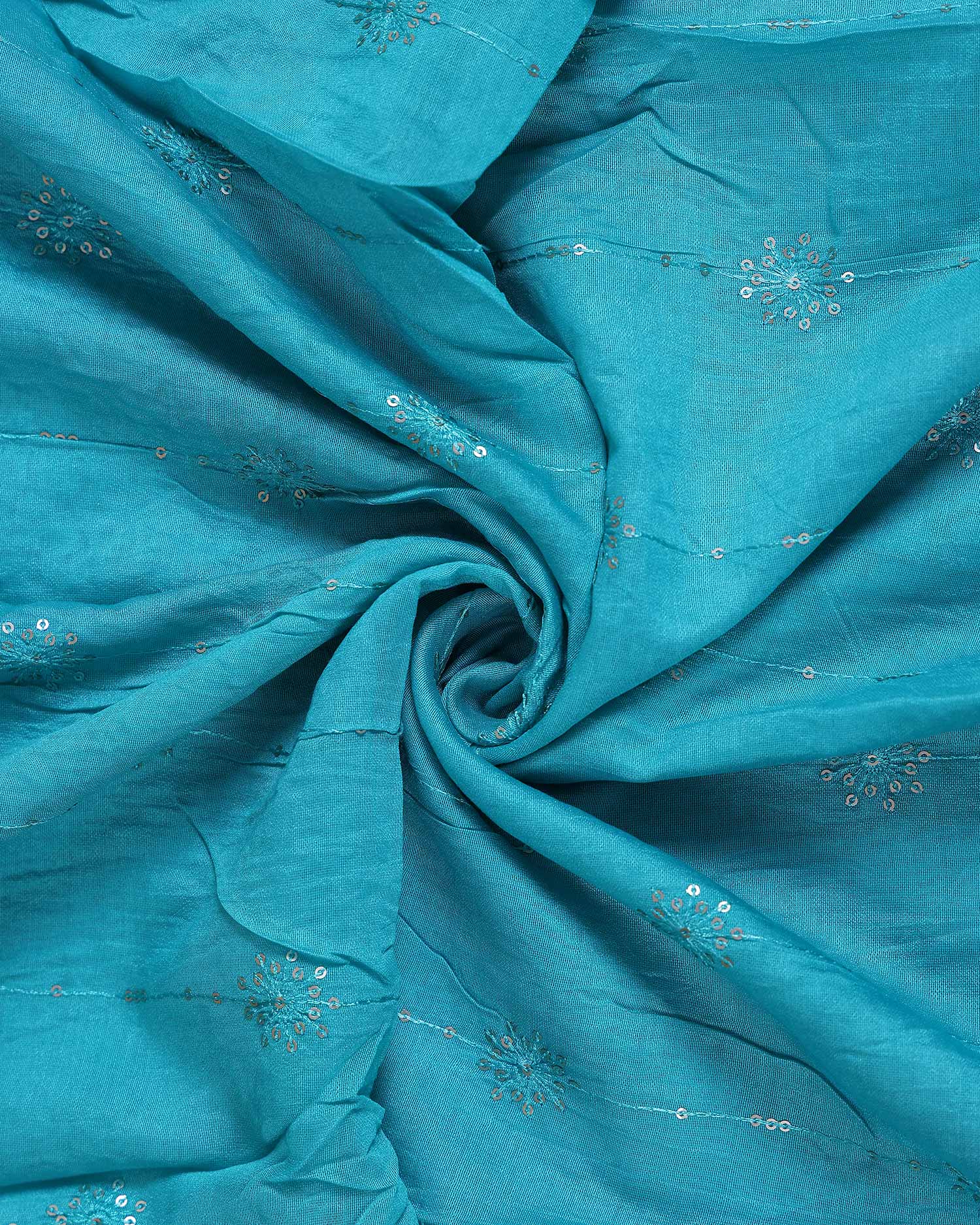 Elegant Embroidered Women’s Dupatta with Delicate Vertical Motif Pattern, Teal