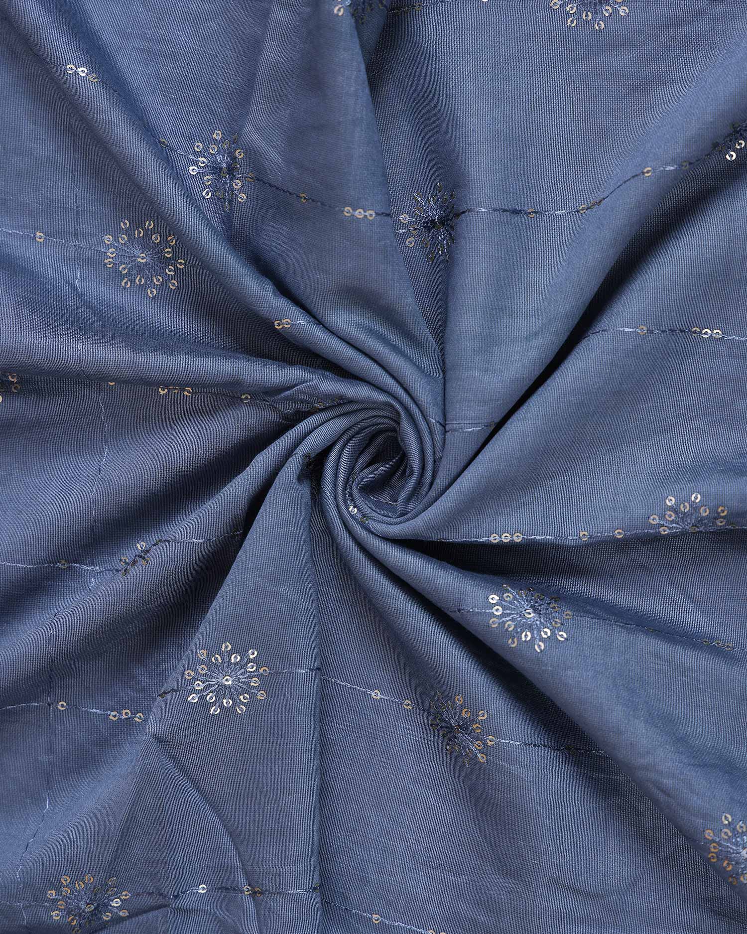 Elegant Women’s Dupatta with Delicate Floral Embellished Butta Design - Close Up