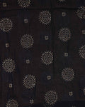 Elegant Women’s Dupatta with All Over Circular Sequin Butta Motifs with Delicate Embroidery & Tassel Border, Black