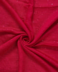 Elegant Women’s Embroidered Dupatta with Delicate All-Over Sequin Butta Work - Dark Pink-Close Up