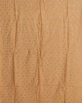 Elegant Women’s Designer Dupatta with Delicate Sequin Butta Embroidery, Dark Beige