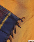 Elegant Women’s Unstitched Salwar Suit Material Set with  Dupatta 2.25 Mtr - Mustard