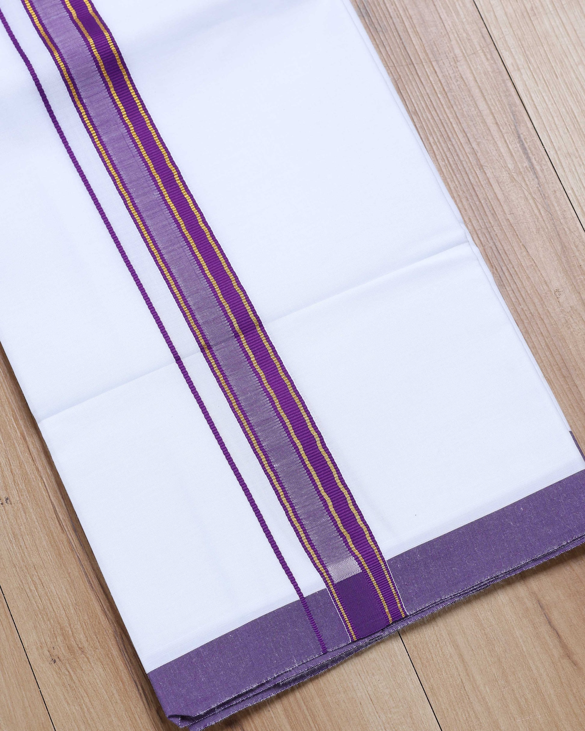 Ethnic_Full_Sleeve_Shirt_Dhoti_Set_with_Traditional_Border_-_Lavender