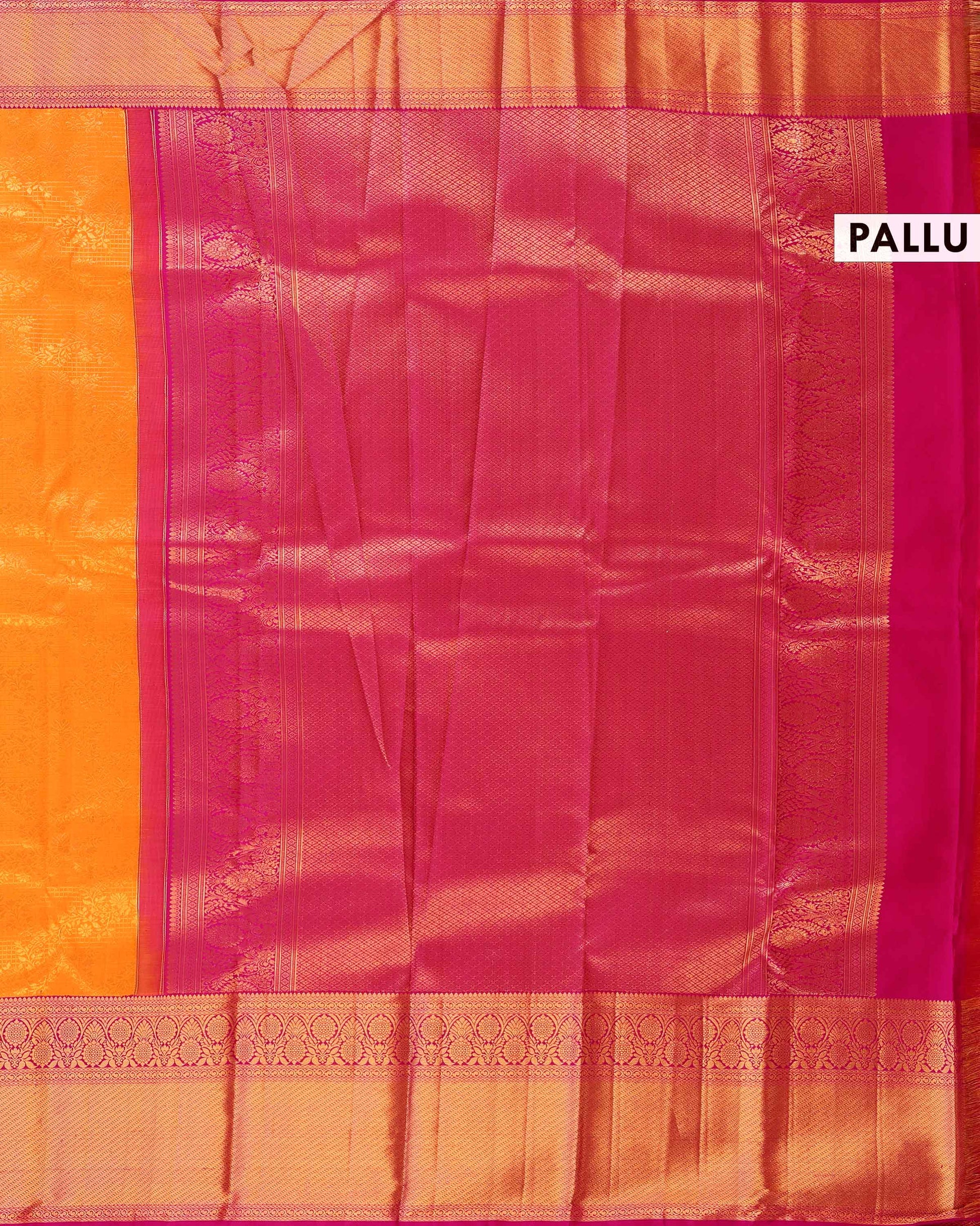 Exquisite Handloom Kanchipuram Pure Silk Saree with Intricate Zari Weave - Pink-Pallu