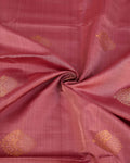 Exquisite Handloom Kanchipuram Pure Silk Saree with Intricate Zari Weave & Traditional Motifs - Pink-Close Up