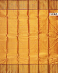 Exquisite Handwoven Kanchipuram Tissue Silk Saree with Traditional Zari Border - Gold-Head