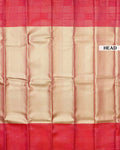 Exquisite Handwoven Pure Kanchipuram Silk Saree with Rich Zari Work - Gold-Head