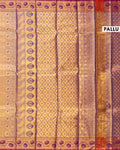 Exquisite Kanchipuram Pure Silk Saree with Intricate Zari Motifs and Contrast Border - Gold-Pallu