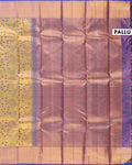 Exquisite Kanchipuram Pure Silk Saree with Intricate Zari Weave & Traditional Motifs -Pallu