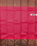 Exquisite Kanchipuram Pure Silk Saree with Rich Zari Weaving and Contrast Border - Red-Head