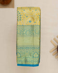 Exquisite Kanchipuram Tissue Saree with Intricate Zari Weave & Traditional Motifs  - Yellow