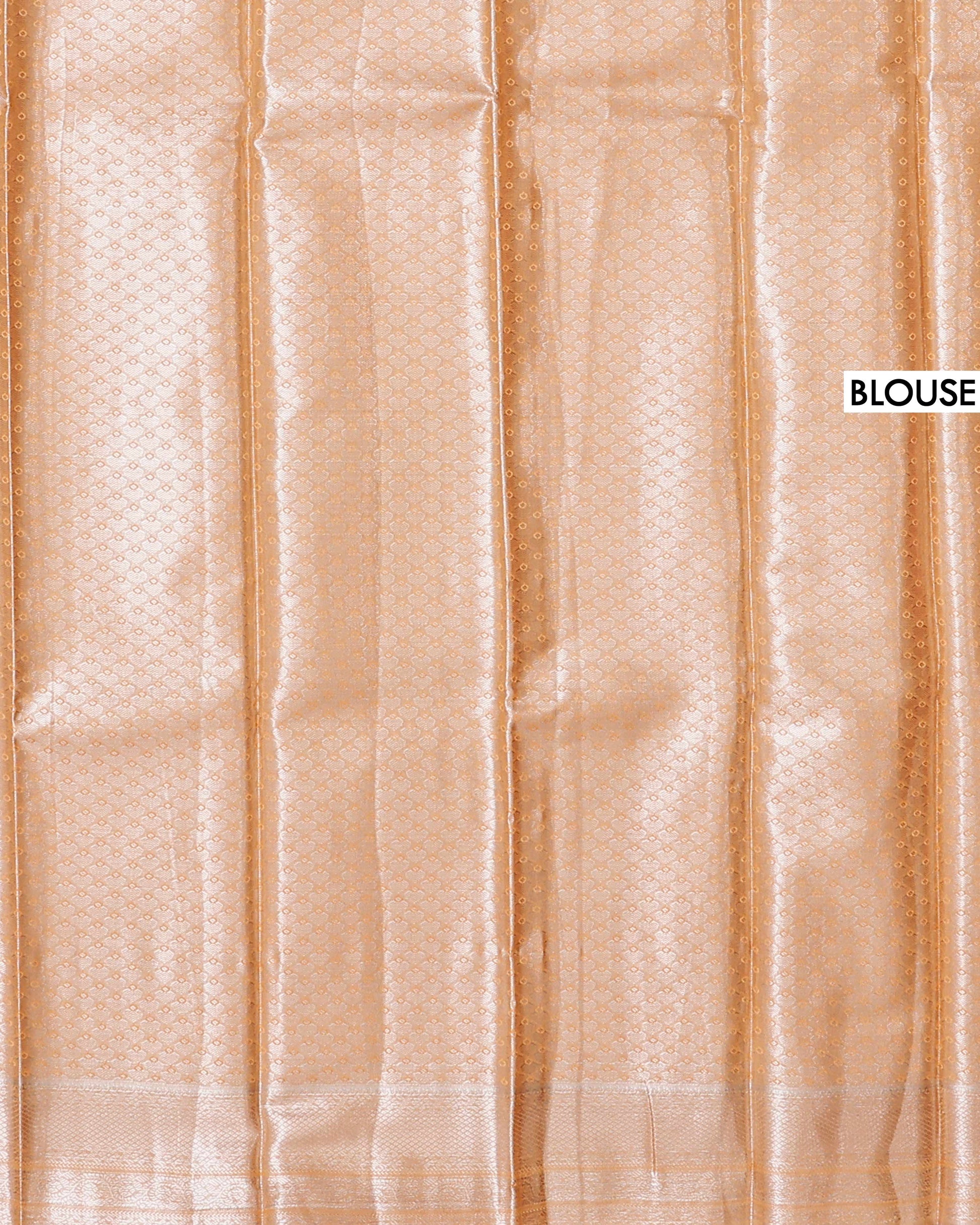 Exquisite Kanchipuram Tissue Silk Saree with Intricate Zari Weave - Blouse