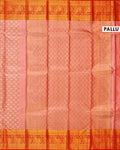 Exquisite Kanchipuram Tissue Silk Saree with Intricate Zari Weaves and Traditional Border - Multi-Pallu