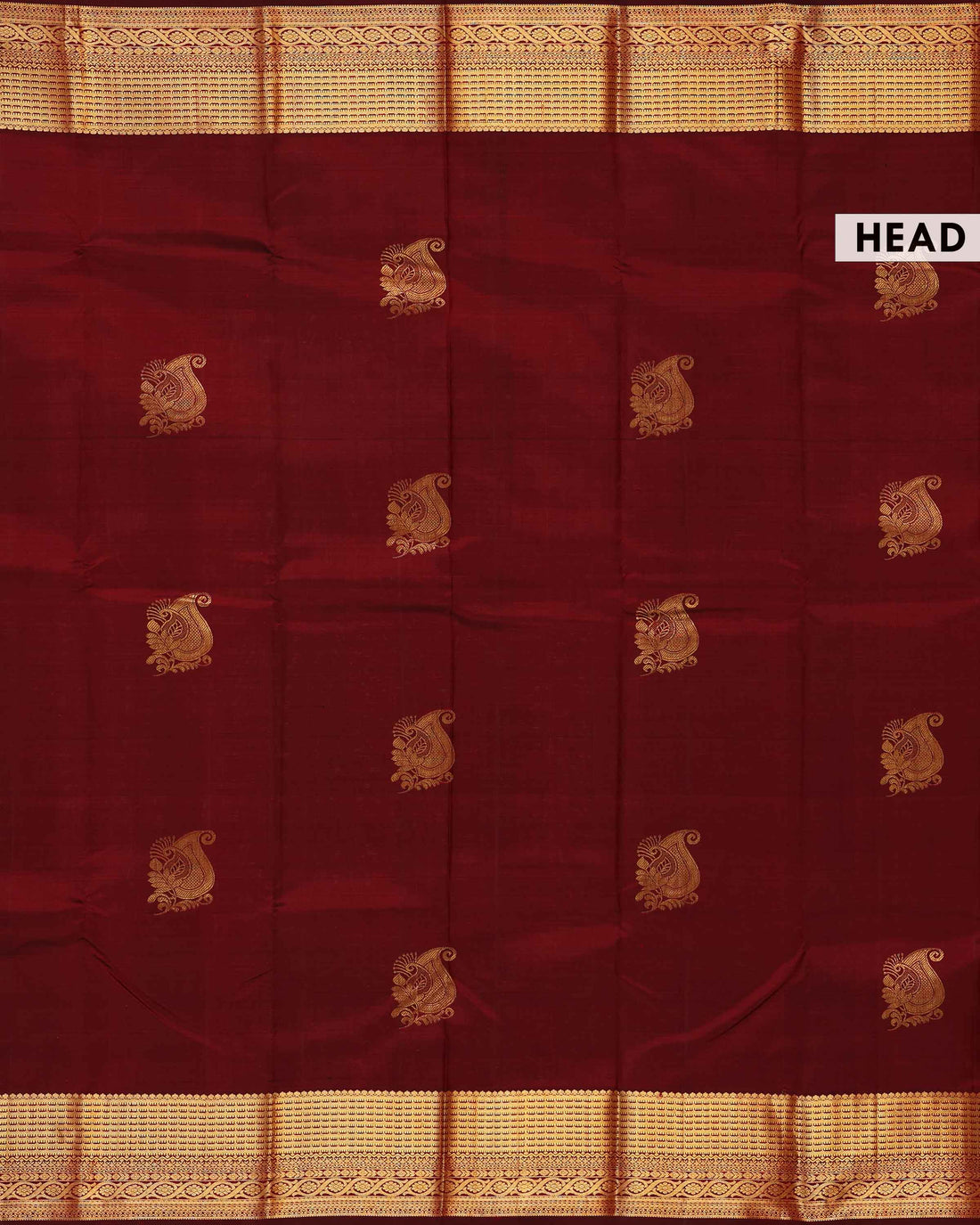 Exquisite Niranjana Silk Saree with Intricate Zari Weave and Peacock Motif - Maroon