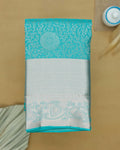 Exquisite Niranjana Silk Saree with Intricate Zari Weave and Traditional Motifs - Blue