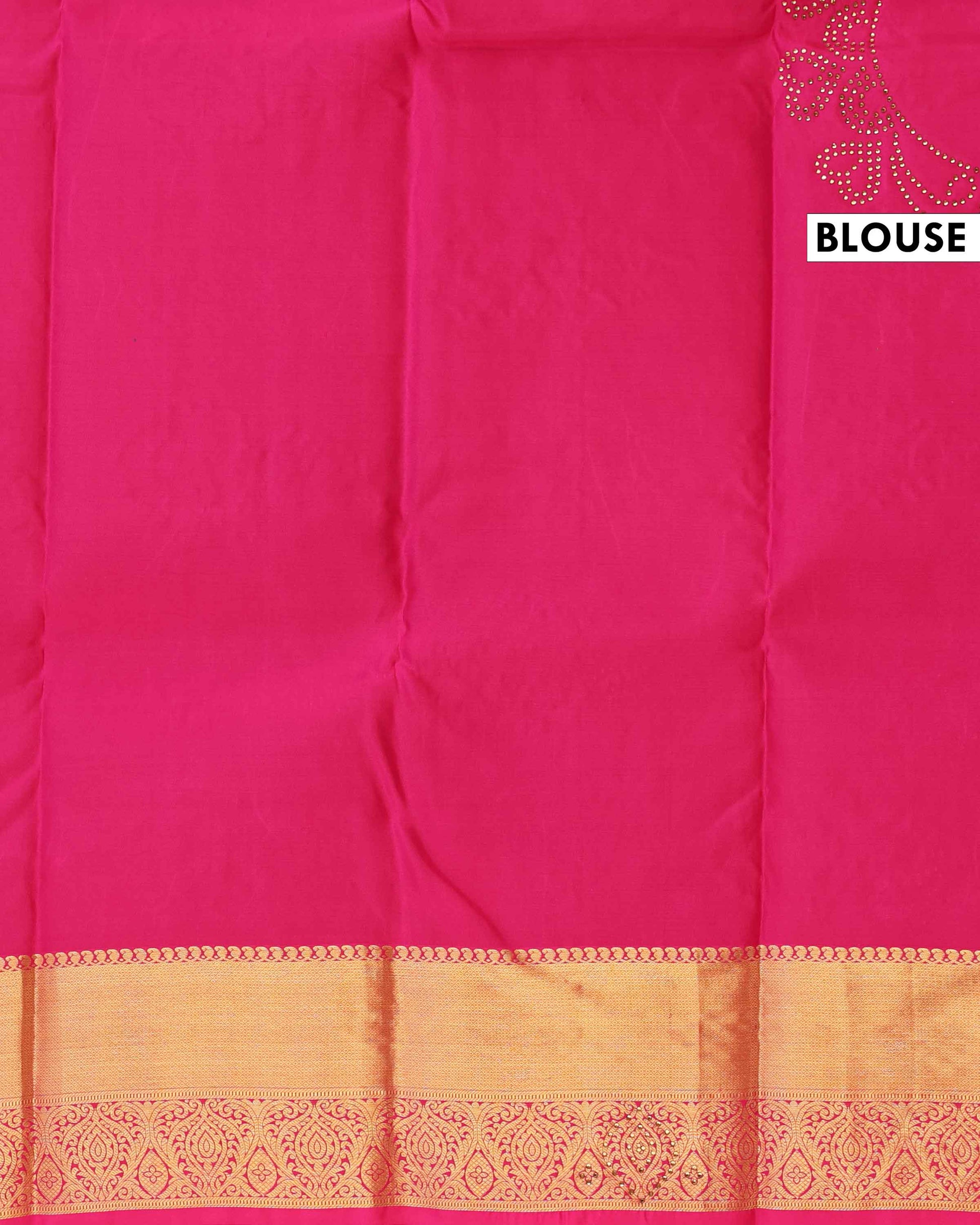 Exquisite Niranjana Silk Saree with Zari Brocade and Elaborate Border - Pink-Blouse