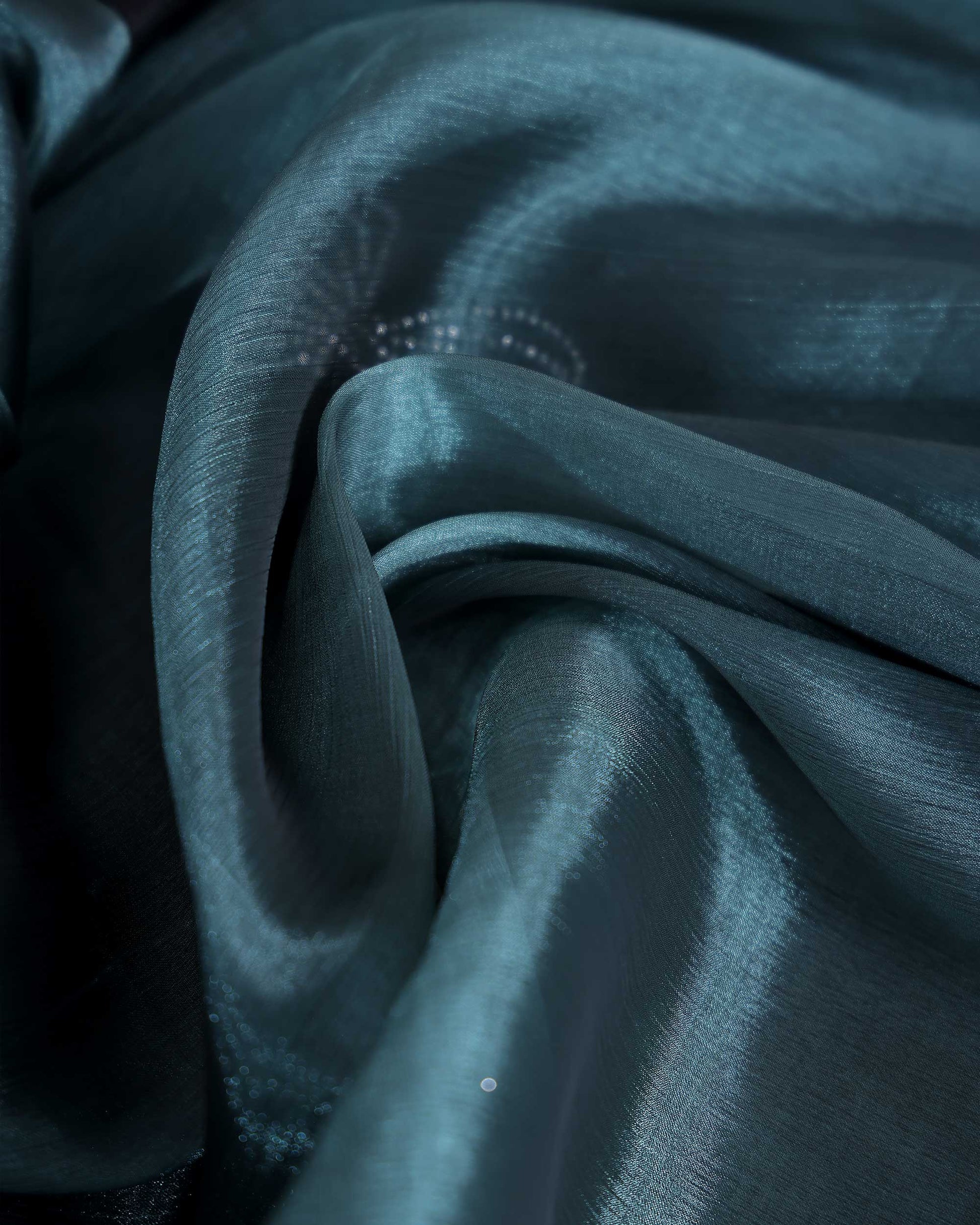 Elegant Fancy Saree with Subtle Sheen Finish & Delicate Butterfly Patterned Lace Border - Teal