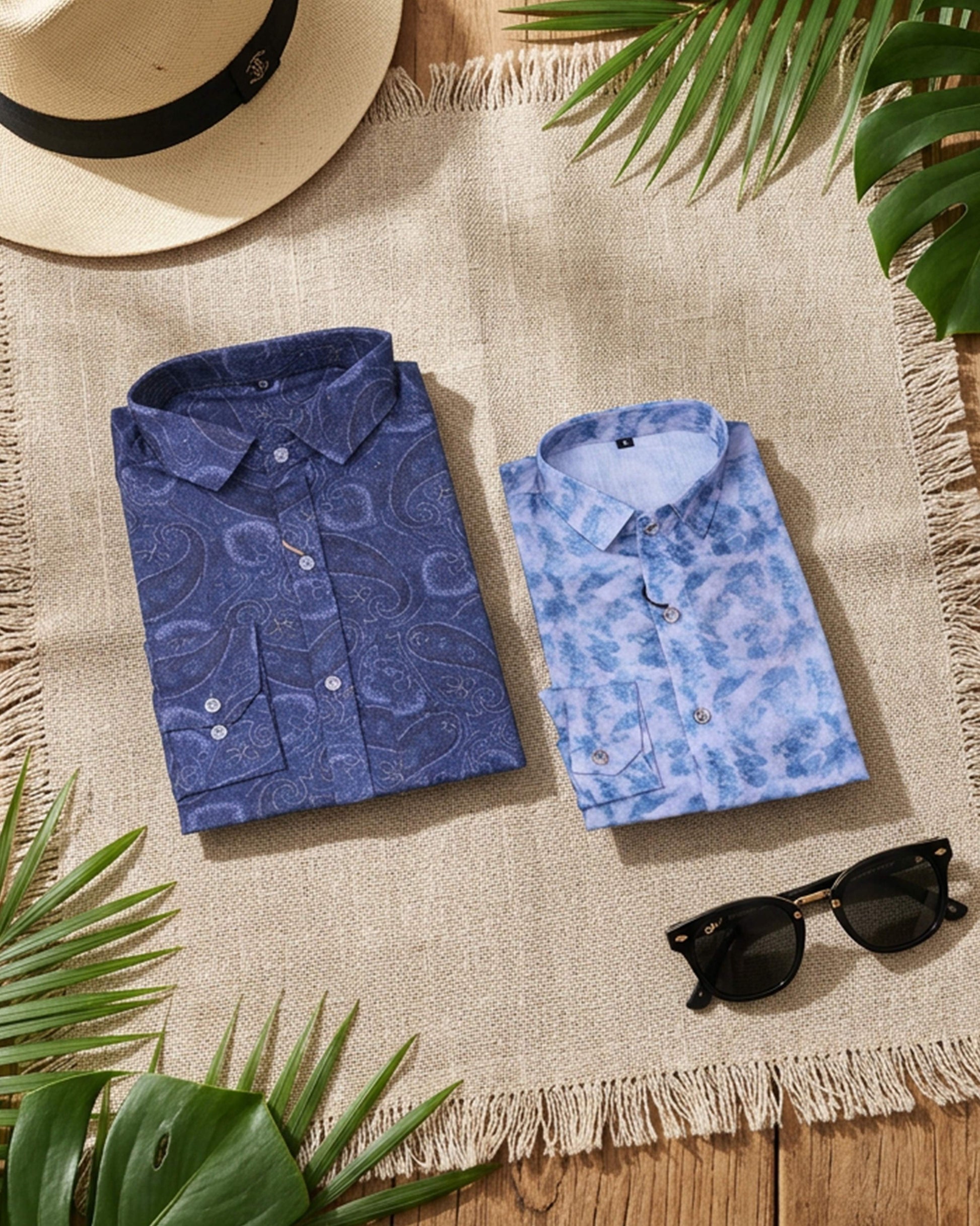 Fun & Stylish Dad-Son Casual Shirt Set – Perfect for Family Photos