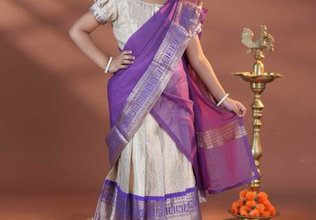 Girls Dhavani Set