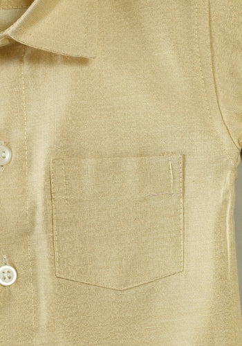 Buy Gold Colour Silk Cotton Dhoti & Shirt Set Online Shopping
