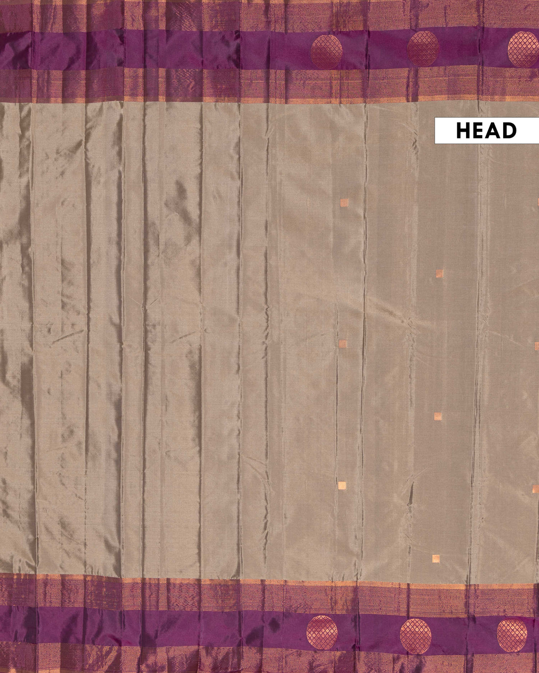 Graceful Soft Silk Saree Adorned with Textured Body and Heritage Style Zari Border - Brown