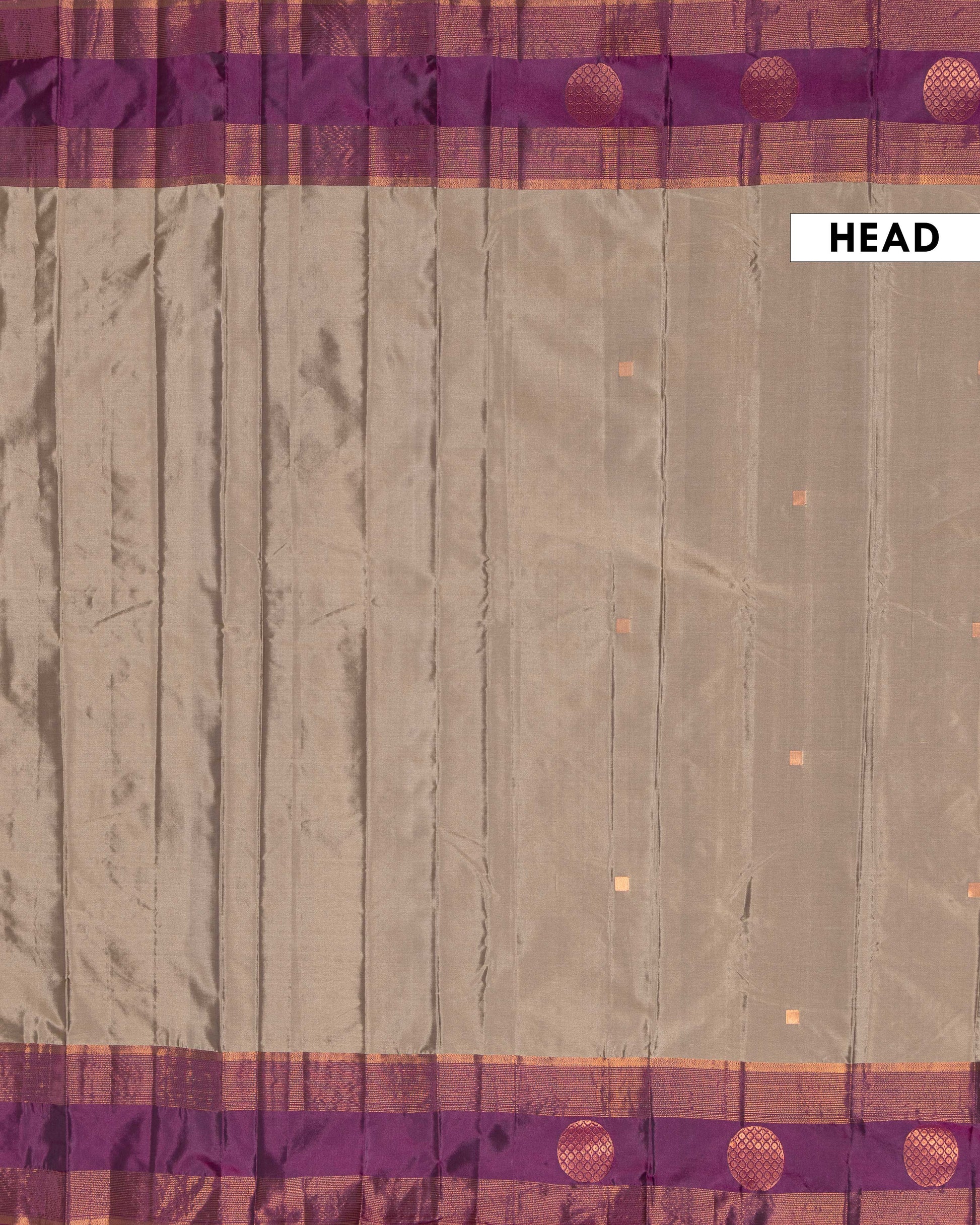 Graceful Soft Silk Saree Adorned with Textured Body and Heritage Style Zari Border - Brown