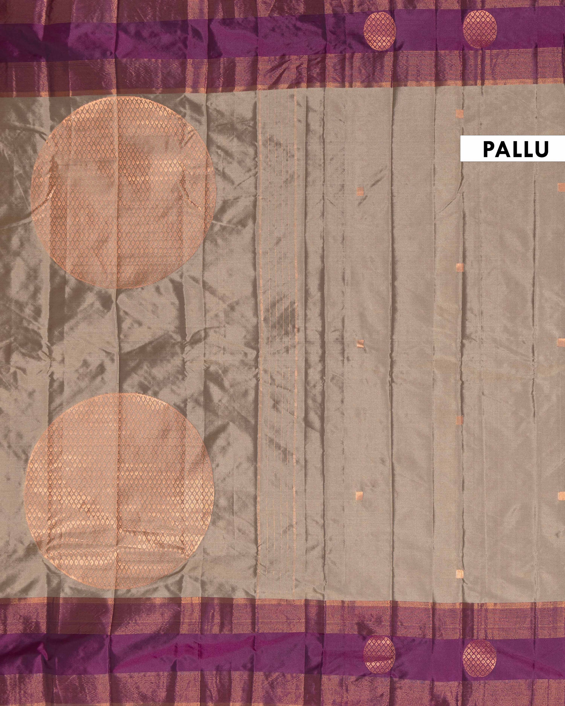 Graceful Soft Silk Saree Adorned with Textured Body and Heritage Style Zari Border - Brown