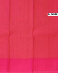 Graceful Traditional Silk Saree with Minimal Zari Buttas Elegant Contrast Border and Subtle Paisley Pallu Design - Pink-Blouse