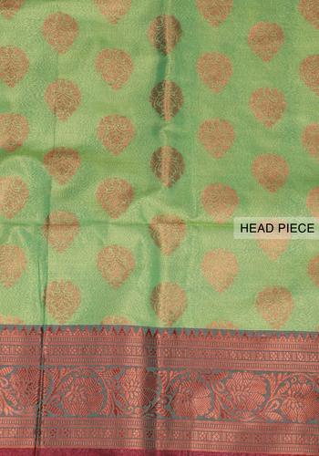 Green Colour Art & Soft Silk Saree With Copper Zari