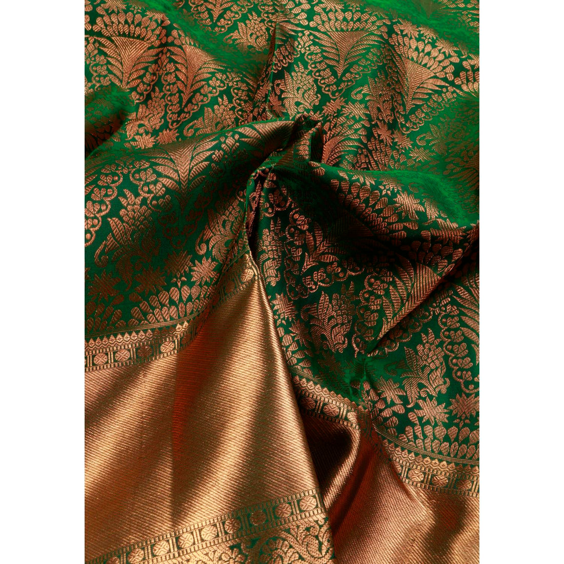 Green Colour Kanchipuram Pure Silk Saree