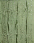 Elegant Embroidered Women’s Dupatta with Delicate Vertical Motif Pattern, Olive Green