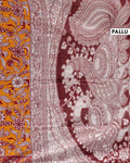 Handcrafted Kalamkari Cotton Saree with Traditional Floral Motifs - PALLU