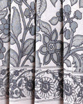 Handcrafted Kalamkari Print Pure Cotton Saree with Traditional Floral Motifs - Close