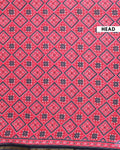 Handcrafted Mul Mul Cotton Saree with Traditional Ajrakh-Inspired Motifs - Red-Head