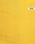 Handcrafted Mul Mul Cotton Saree with Traditional Bandhani and Block Print Border - Yellow-Head