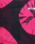 Handcrafted Mulmul Cotton Saree with Tie-Dye Inspired Splatter Print - Black-Head