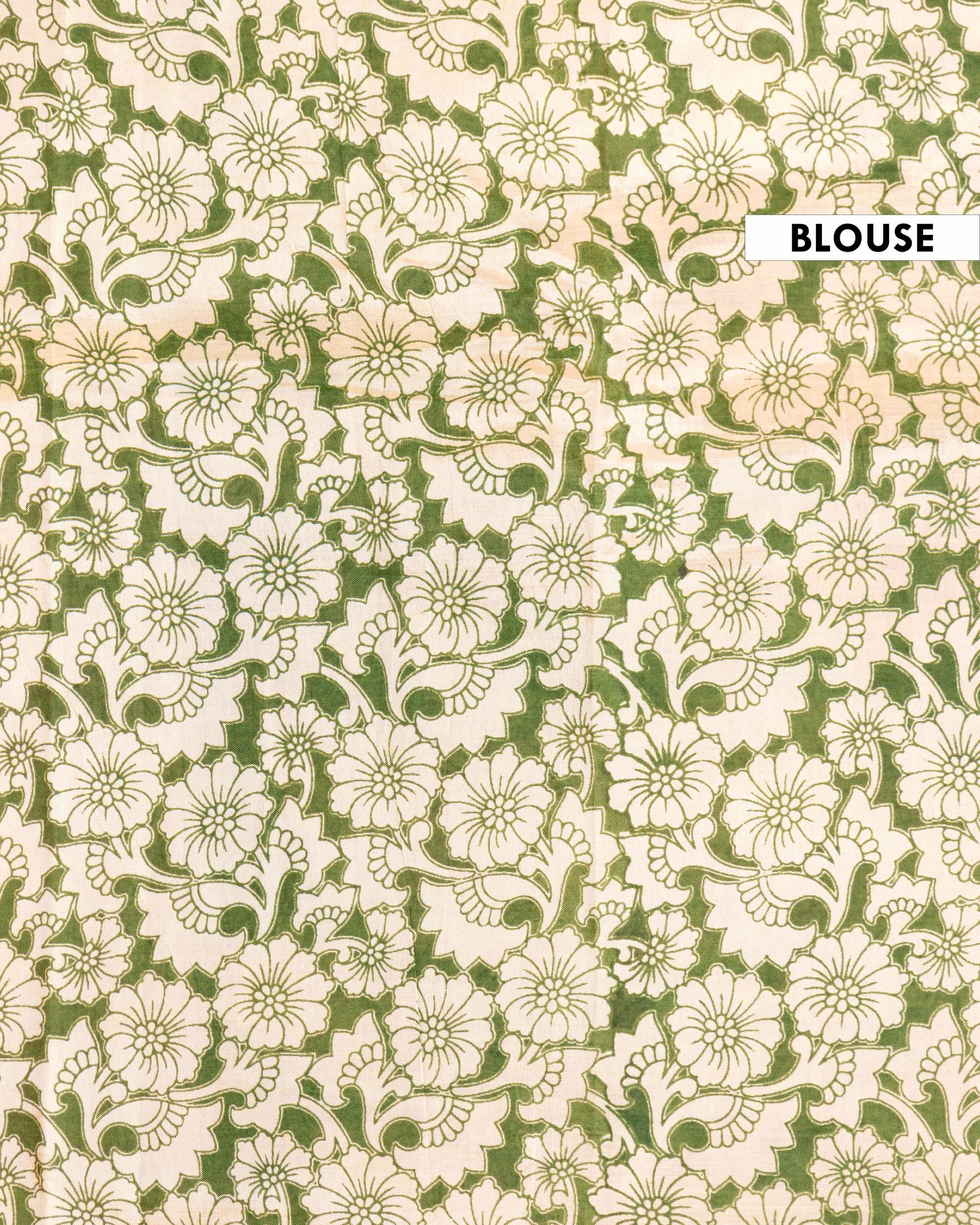 Handcrafted Semi Chanderi Saree with Kalamkari Inspired Floral and Peacock Motifs - Pink