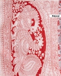 Handloom Hand-painted Kalamkari Cotton Saree with Mythological  Motifs - Red