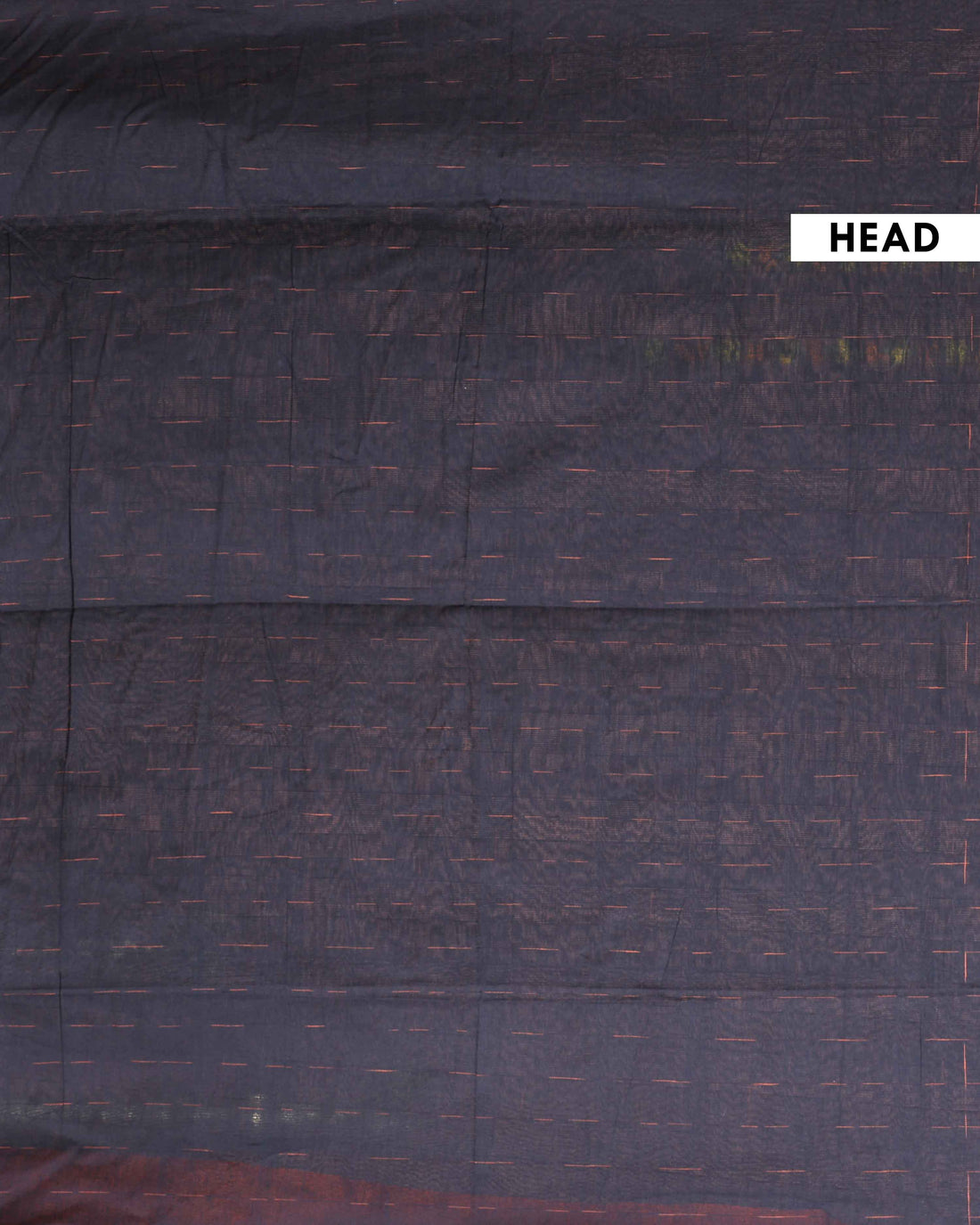 Handloom Ikkat Cotton Saree with Geometric Weave and Contrast Border - Black