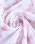 Handloom Ikkat Cotton Saree with Woven Border and Tasseled Pallu - White-CLOSE