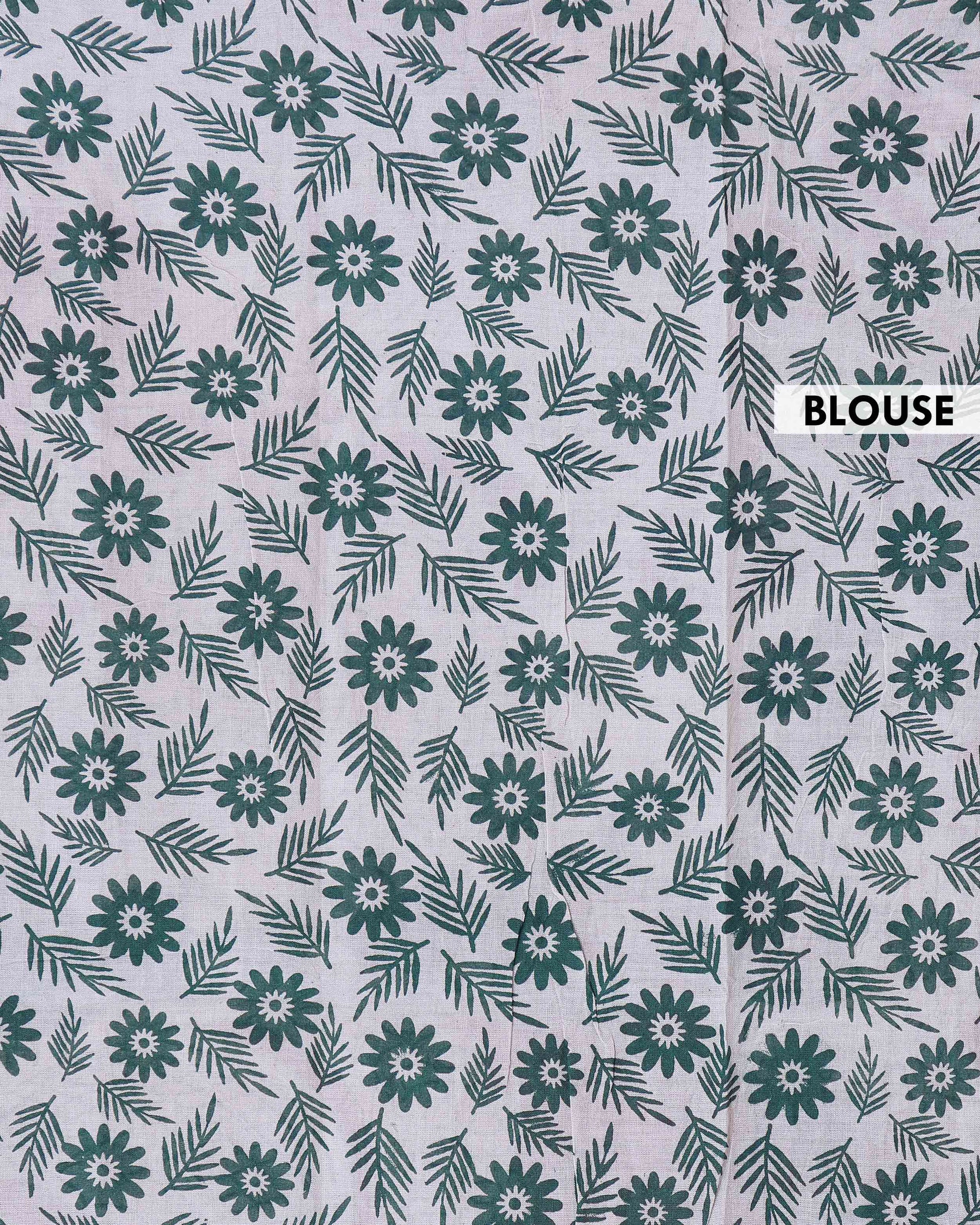 Handloom Kalamkari Cotton Saree Traditional Peacocks Motifs and Elaborate Border Design - Cream