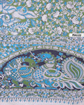 Handloom Kalamkari Cotton Saree with Bold Artistic Floral Motifs and Traditional Ethnic Detailing - Green