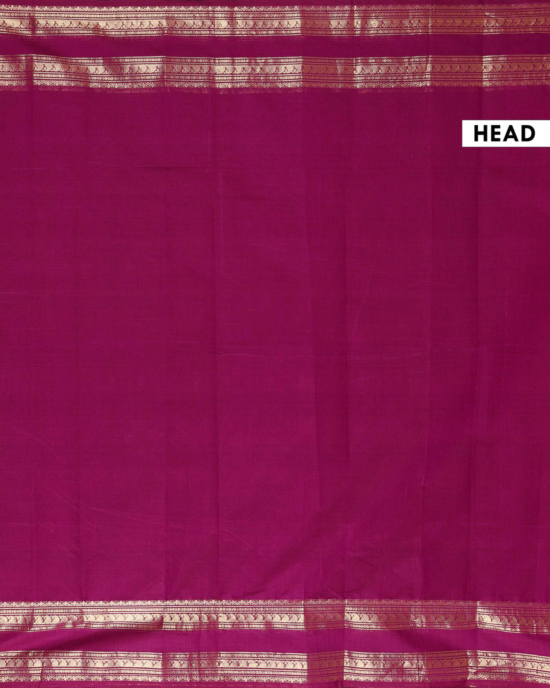 Handloom Kanchi Cotton Saree with Intricate Zari Woven Border - Purple