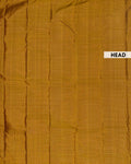 Elegant Handloom Kanchipuram Pure Silk Saree with Fine Checks and Contrast Border - Olive Green-Head